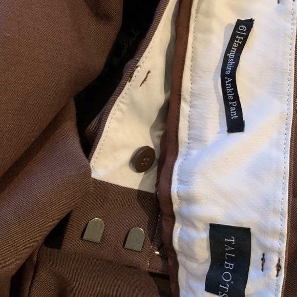 Talbots brown dress pants size 6 EUC - Picture 5 of 5